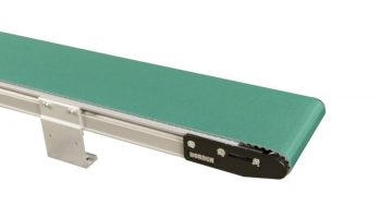 A 2200 Precision Move conveyor from Dorner, used for transporting medical equipment.