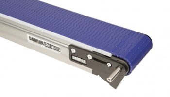 A 2200 series conveyor with a modular belt.